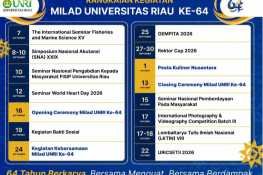Milad ke-64 Unri, Sejumlah Agenda Siap Digelar