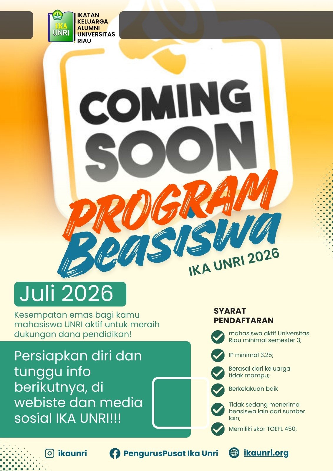 Banner IKA UNRI